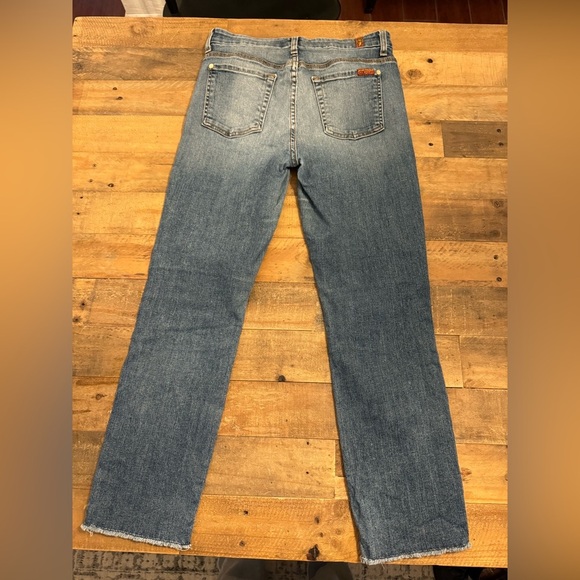 7FAM Vintage Straight Jeans Cropped High Waist - Picture 3 of 6